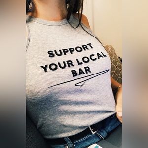 Support Your Local Bar Tank Top